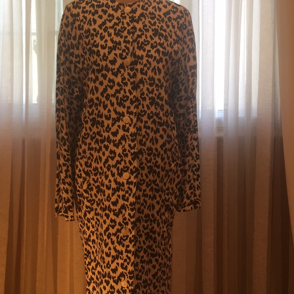 Eleanor P Brenner 100% silk long duster, 4